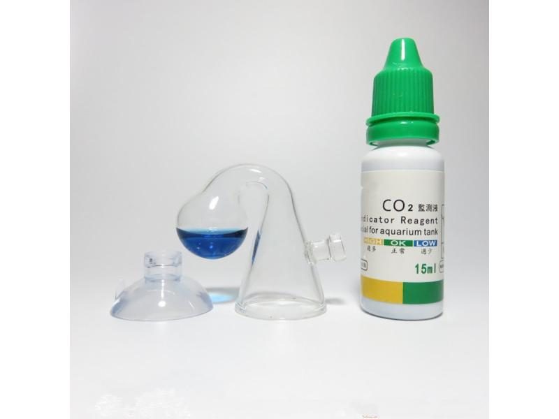 Fish Tank CO2 Diffuse Glass Drop Checker For CO2 Monitor Carousel 1
