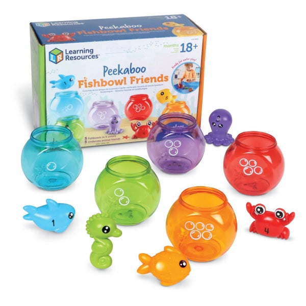 Learning Resources Peekaboo Fishbowl Friends, 10 Pieces, Ages 18 Months+, Learni Carousel 1