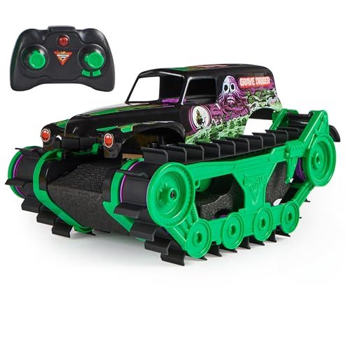 Monster Jam, Official Grave Digger Trax All-Terrain Remote Control Outdoor Vehic Carousel 1