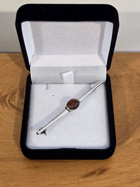 Vintage Amber sterling silver brooch Carousel 1