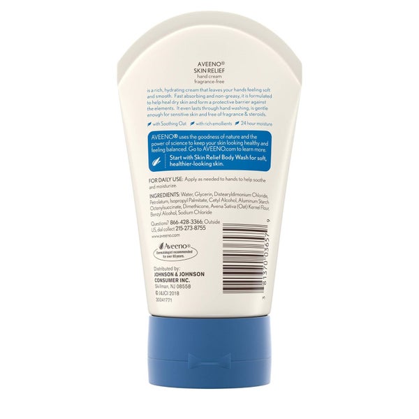 Aveeno Active Naturals Skin Relief Hand Cream, 3.5-Ounce Tubes (Pack of 3) Carousel 2