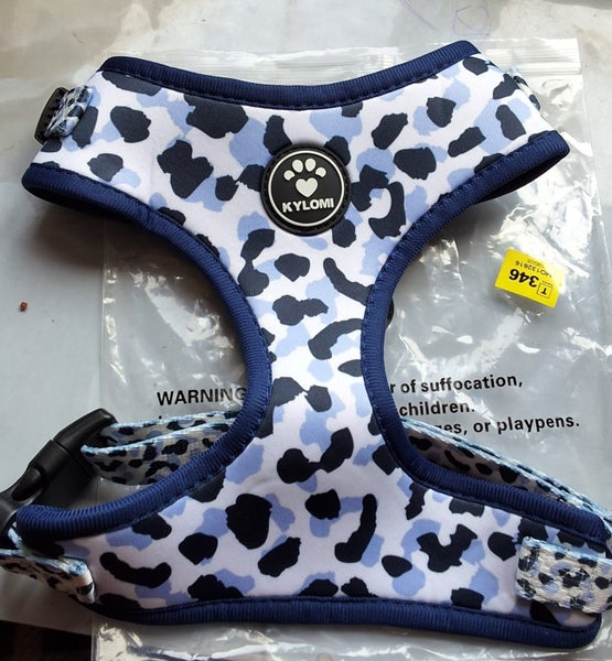 COMBAT BLUE AND PURPLE DOG AND PUPPY HARNESS SIZE MEDIUM Carousel 1