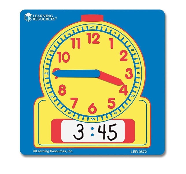 Learning Resources Write and Wipe Student Clocks, Help Kids Practice Time, Clock Carousel 1