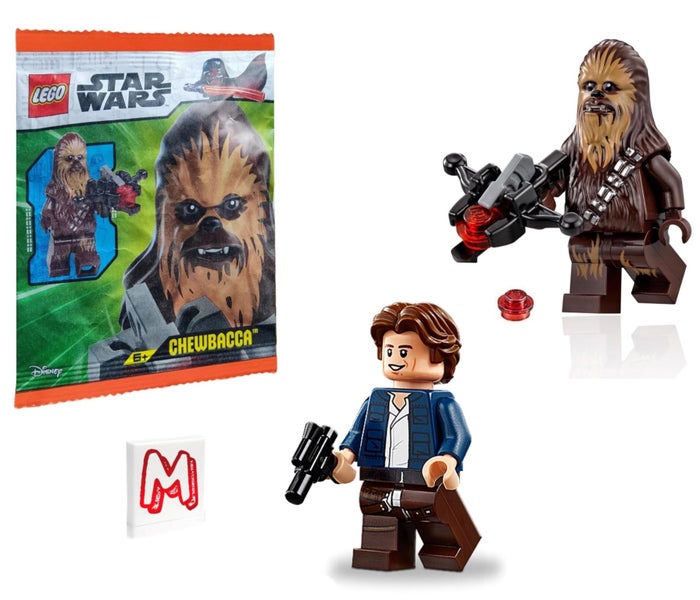 LEGO Star Wars Minifigures Combo - Han Solo & Chewbacca with Weapons (20th Anniv Carousel 1