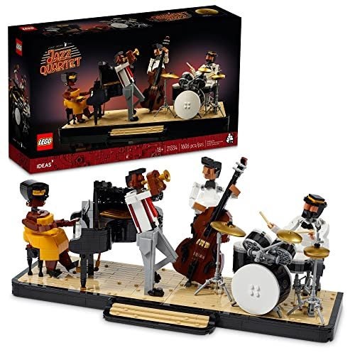 LEGO Ideas Jazz Quartet 21334 Building Blocks - Featuring Buildable Stage with 4 Carousel 1