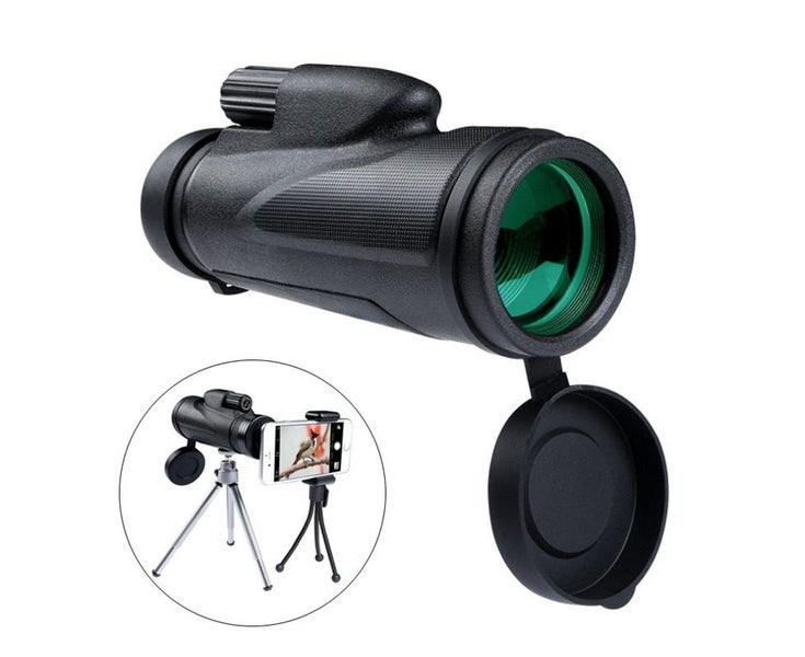 12x50 Large-Aperture Monoculars for Bird Watching Camping Trips Handheld Te Carousel 1