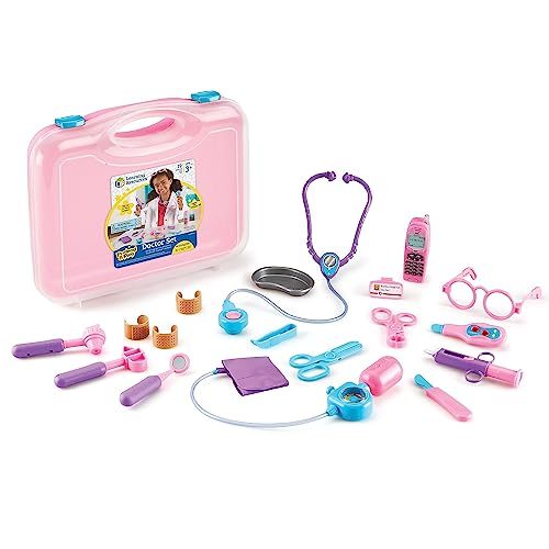 Learning Resources Pretend and Play Doctor Kit - 19 Piece Set, Ages 3+ Doctor Ki Carousel 1