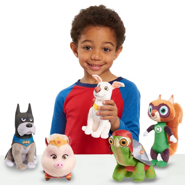 DC SUPER-PETS Small Plush 5-Piece Set Stuffed Animals, Ace, Krypto, Merton, PB, Carousel 2