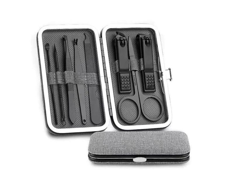 Finger Nail Kit,Grooming Kit with Nail Clippers Nail Set Pedicure Tools Tra Carousel 1