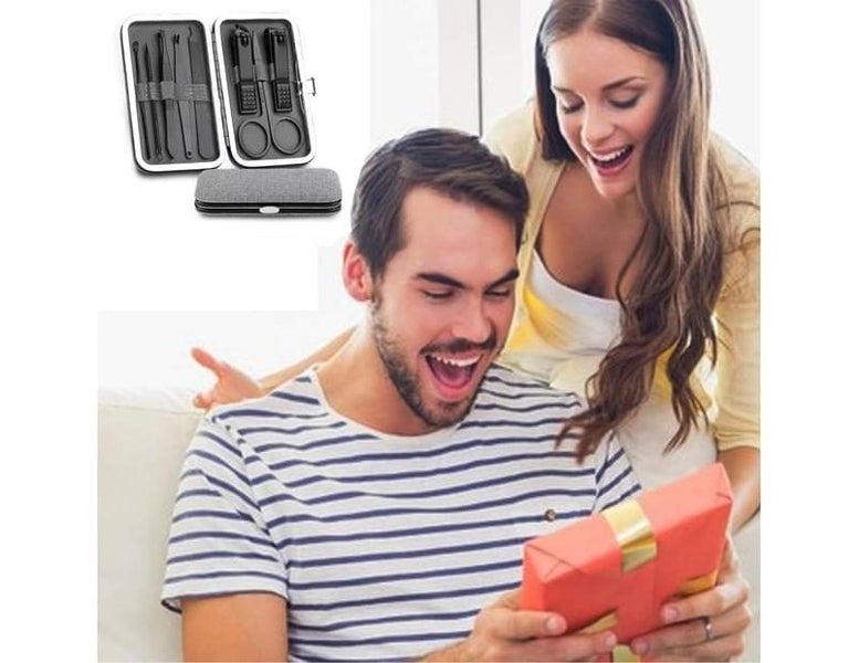 Finger Nail Kit,Grooming Kit with Nail Clippers Nail Set Pedicure Tools Tra Carousel 5