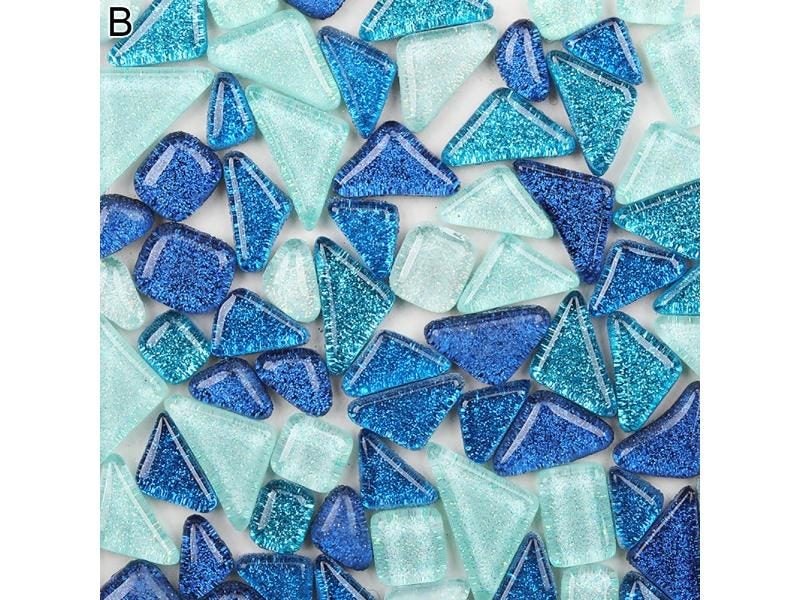 500 Pcs/pack Crystal Glass Mosaic DIY Tile For Kids' Creativity Art Carousel 1