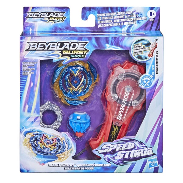 Beyblade Burst Surge Speedstorm Spark Power Set - Battle Game Set with Sparking Carousel 2
