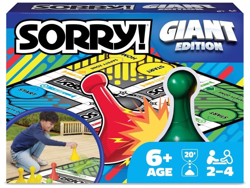 Giant Sorry Classic Family Board Game Indoor Outdoor Retro Party Activity Summer Carousel 2