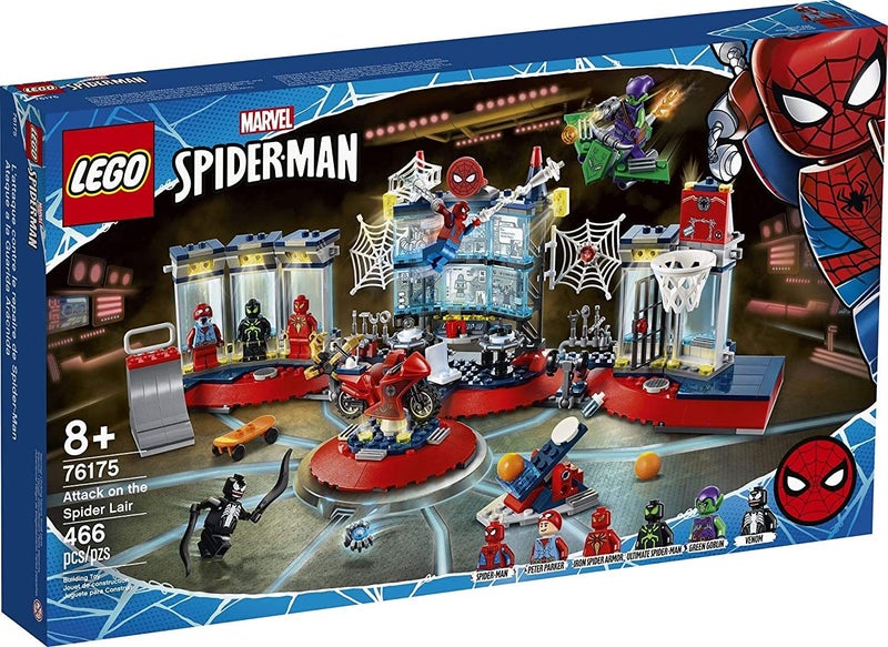 LEGO Marvel Spider-Man Attack on The Spider Lair 76175 Cool Building Toy, Featur Carousel 1
