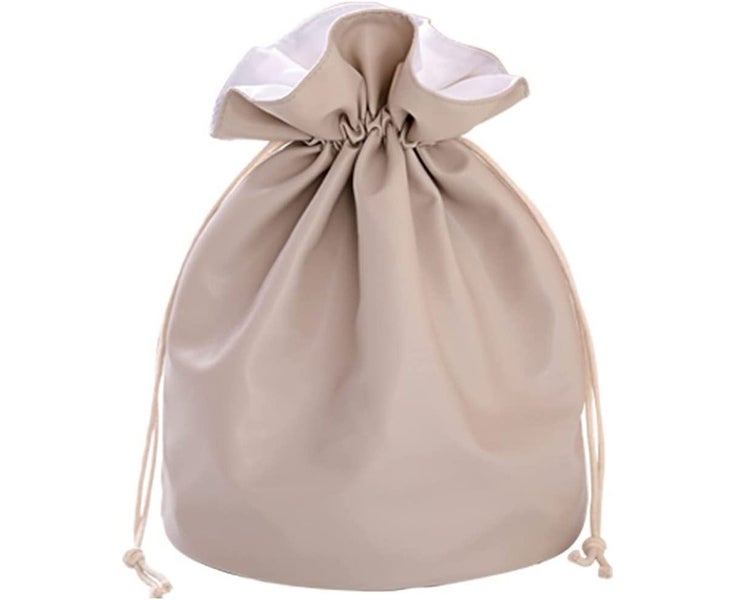 Lazy Drawstring Makeup Bag Drawstring Waterproof Cosmetic Bucket Bag Multif Carousel 1