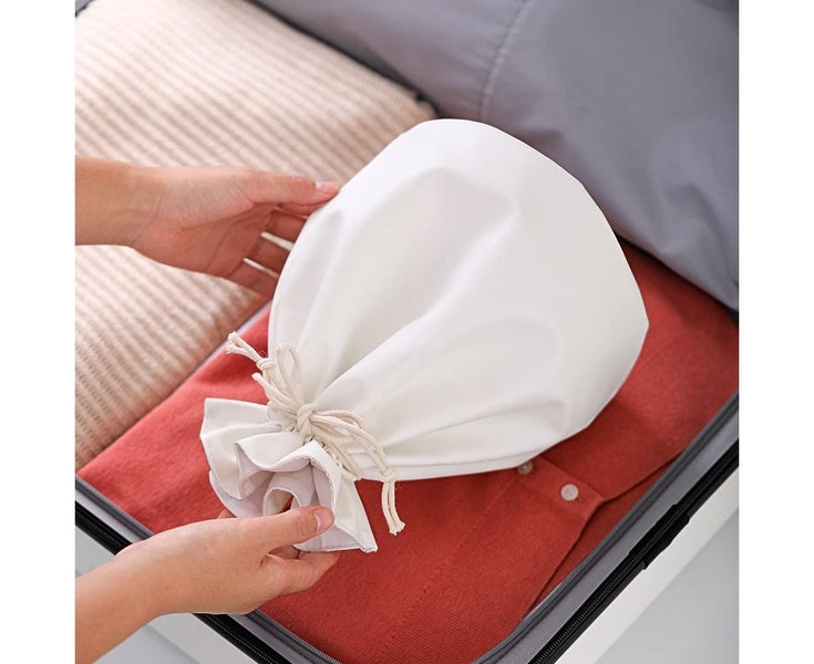 Lazy Drawstring Makeup Bag Drawstring Waterproof Cosmetic Bucket Bag Multif Carousel 6