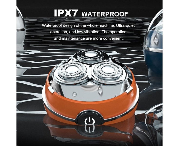 Mini Portable Rechargeable Electric Razor Waterproof Barber Rotary Razor Bear Carousel 4