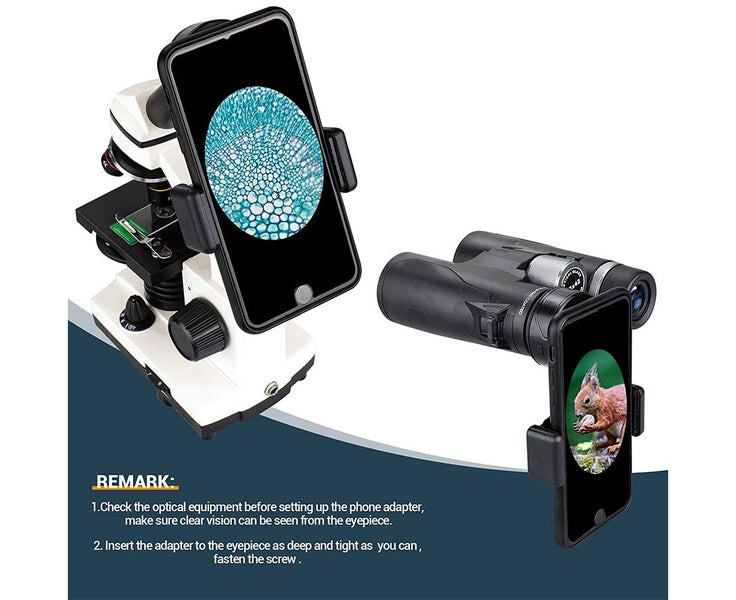 Telescope Phone Adapter, Universal Cell Phone Mount Compatible Binoculars, Carousel 9