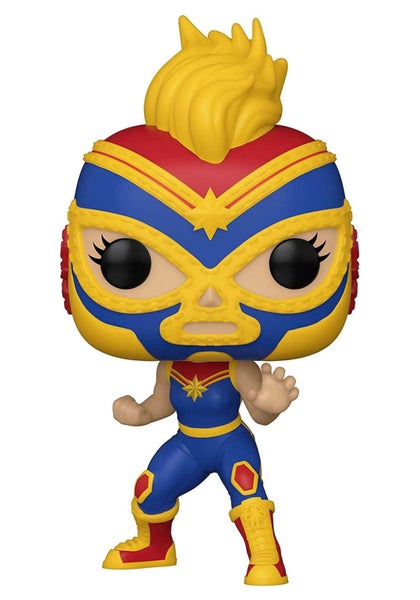 Funko POP Marvel: Luchadores - Captain Marvel, Multicolor, Standard Carousel 1