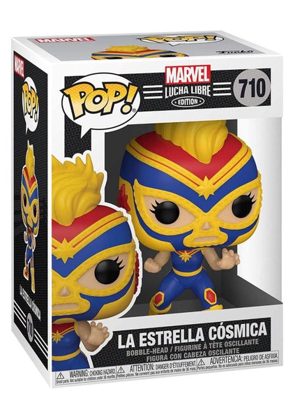 Funko POP Marvel: Luchadores - Captain Marvel, Multicolor, Standard Carousel 2