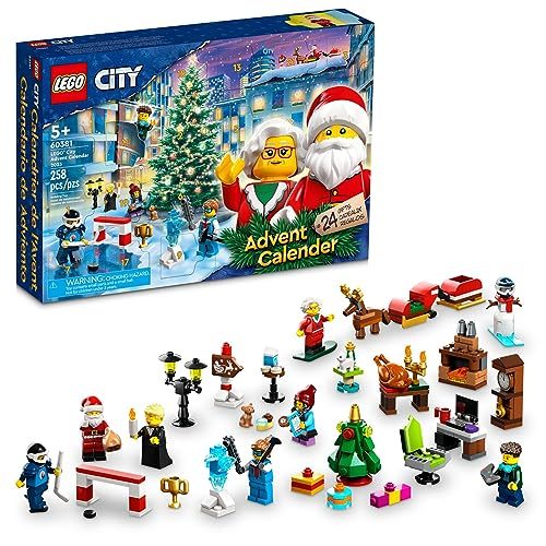 LEGO City 2023 Advent Calendar 60381 Christmas Holiday Countdown Playset, Gift I Carousel 1