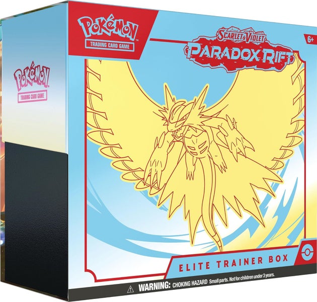 POKEMON TCG: Scarlet and Violet: Paradox RIFT: Elite Trainer Box - Roaring Moon Carousel 1