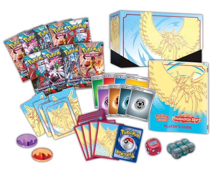 POKEMON TCG: Scarlet and Violet: Paradox RIFT: Elite Trainer Box - Roaring Moon Carousel 2