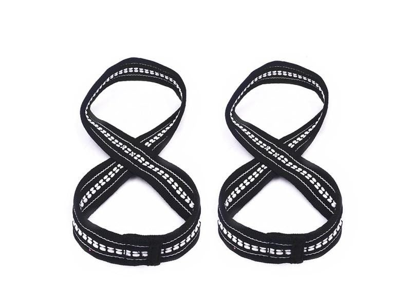 Figure 8 Weight Lifting Straps For DeadLift Pull-ups Gym Fitness Carousel 1