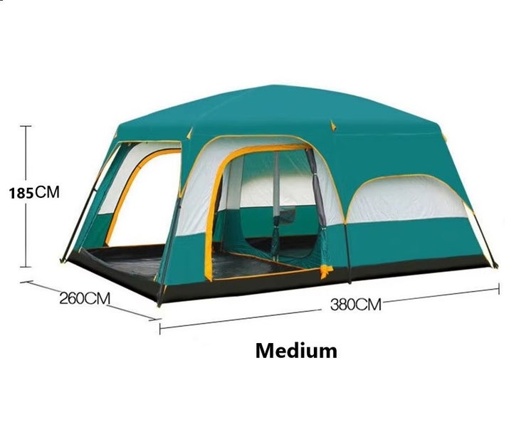 Outdoor Camping Tent – Double Layer, Family Tent 3.8m*2.6m*1.85m XMLCF71205 Carousel 2