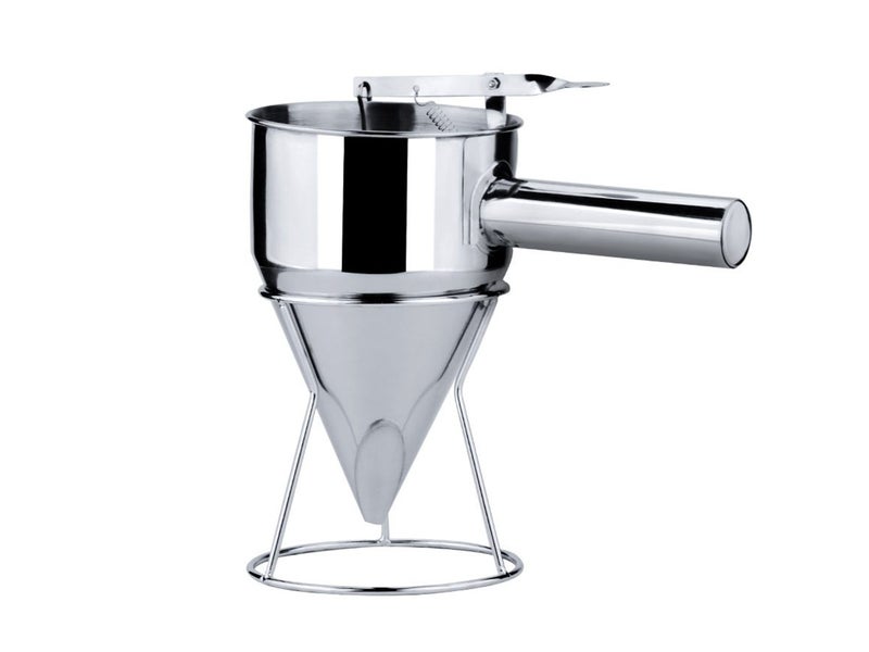 Stainless Steel Funnel With Stand, Stainless Steel Funnel Cake Dispenser with St Carousel 1