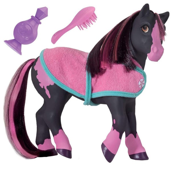 Breyer Horses Color Changing Bath Toy | Jasmine the Horse | Black / Pink with Su Carousel 1
