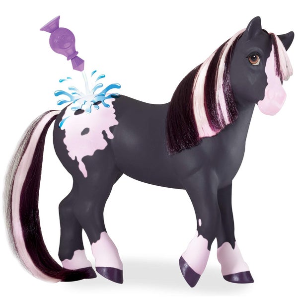 Breyer Horses Color Changing Bath Toy | Jasmine the Horse | Black / Pink with Su Carousel 2