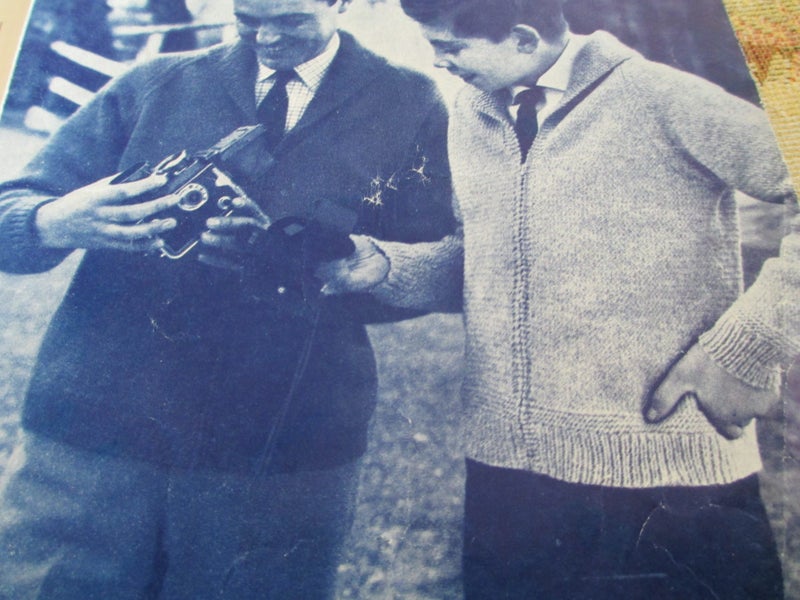 Father & Son Lumber Jacket Knitting Pattern Carousel 2