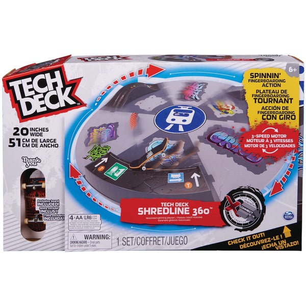 TECH DECK, Shredline 360 Motorized Skate Park, X-Connect Creator, Customizable a Carousel 1
