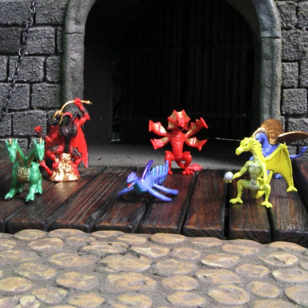 Safari Ltd. Lair Of The Dragons Collection 1 Designer Toob - 6 Miniature Dragon Carousel 2