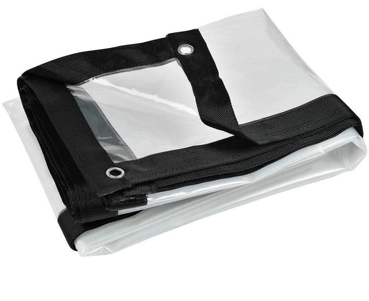 Waterproof Tarpaulin With Eyelets, Protective Tarpaulin, Transparent Fabric 2X3M Carousel 2