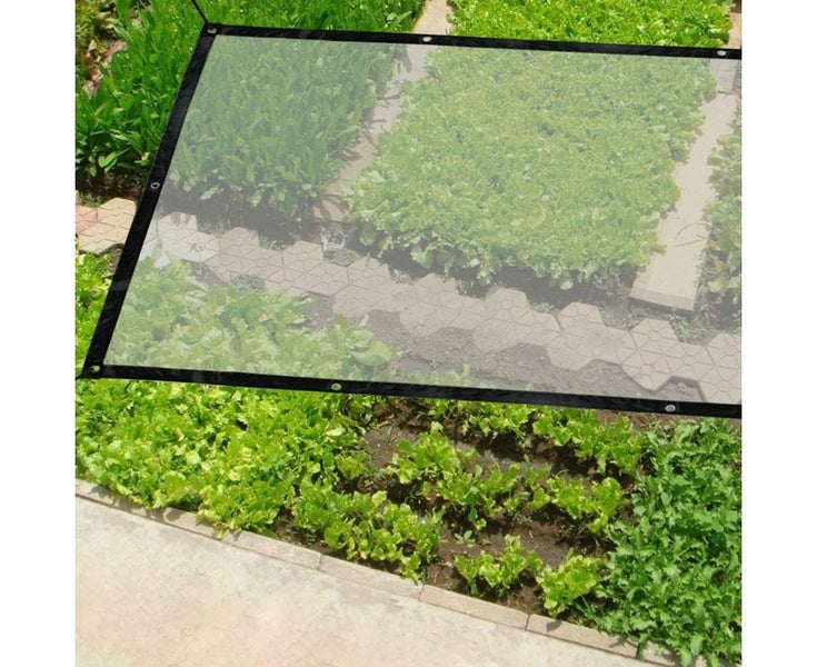 Clear Tarp, Waterproof Tarpaulin with Eyelets, Clear Greenhouse Tarp Dustpr 2x2m Carousel 7