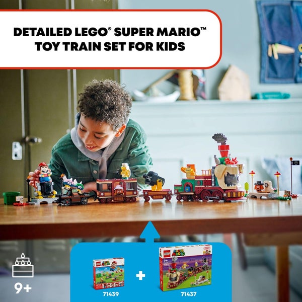 LEGO Super Mario The Bowser Express Train Toy Playset, Includes a Hammer Bro, a Carousel 2