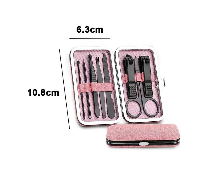 Finger Nail Kit,Grooming Kit with Nail Clippers Nail Set Pedicure Tools Trav Carousel 1