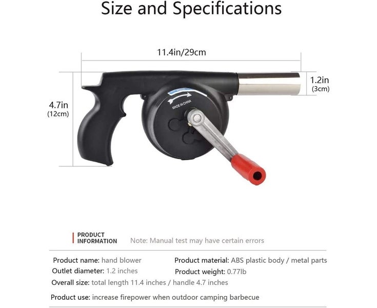 Manual Barbecue Blower,Barbecue Blower Fan,Suitable For Outdoor Cooking, Ba Carousel 2