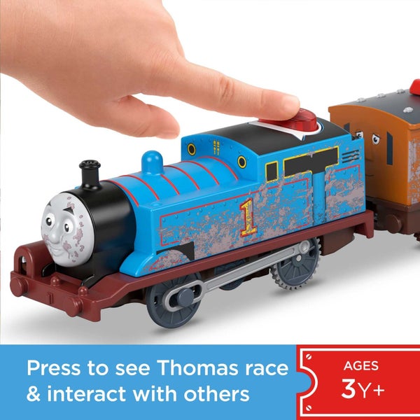 Thomas & Friends Motorized Toy Train Talking Thomas Engine with Character Phrase Carousel 2