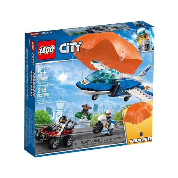 LEGO City Sky Police Parachute Arrest 60208 Building Kit (218 Pieces) Carousel 1