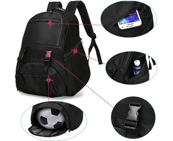 Youth Soccer Bags - Sports Backpacks for Soccer, Basketball, Football with Ba Carousel 7