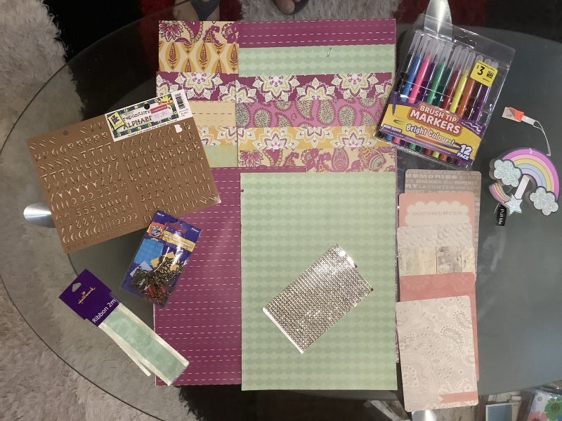 Bulk Scrapbook Papers and Embelishments (Mandala) Carousel 1