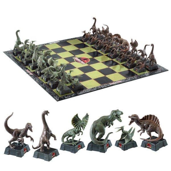 The Noble Collection Jurassic Park Chess Set Carousel 1
