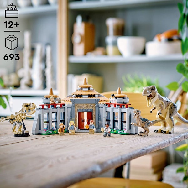 LEGO Jurassic Park Visitor Center: T. rex & Raptor Attack 76961 Buildable Dinosa Carousel 3