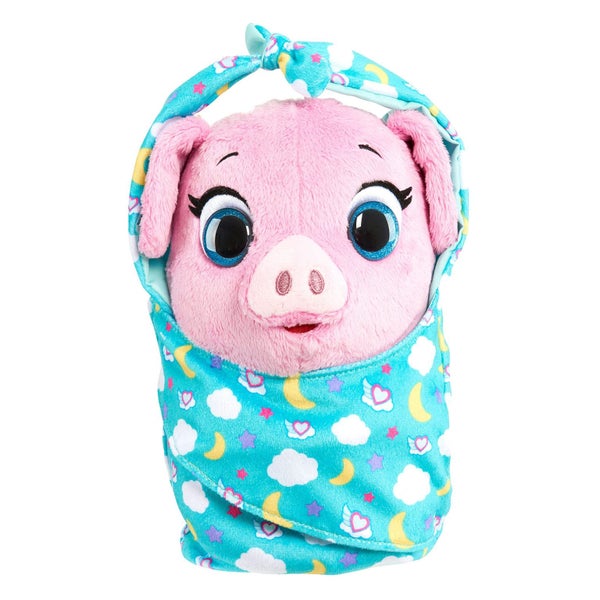Disney Jr T.O.T.S. Cuddle & Wrap Plush, Pearl the Piglet, Officially Licensed Ki Carousel 1