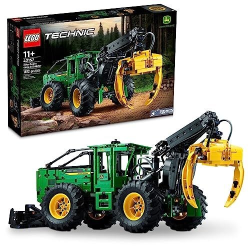 LEGO Technic John Deere 948L-II Skidder 42157 Advanced Tractor Toy Building Kit Carousel 1