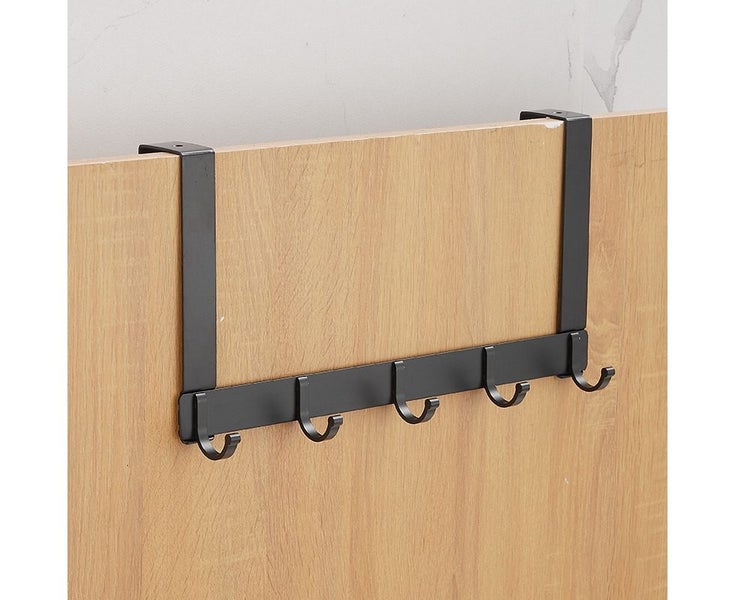 Over The Door Hook Hanger, Heavy-Duty Storage for Coat, Towel- 5 Hooks Clot Carousel 3