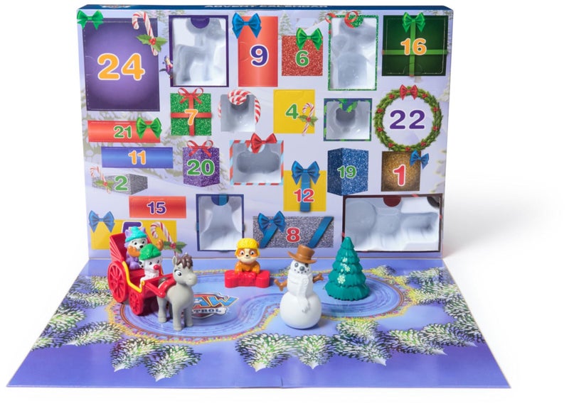 PAW Patrol: 2024 Advent Calendar with 24 Surprise Toys - Figures, Accessories an Carousel 2